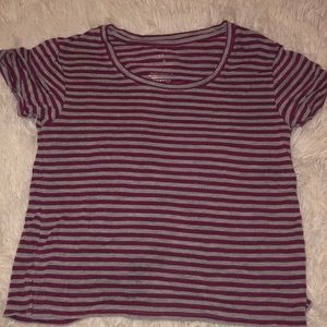 Wet Seal purple and Gray crop top